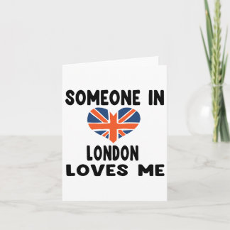 Iemand in Londen houdt van mij Engeland Britse vla Kaart