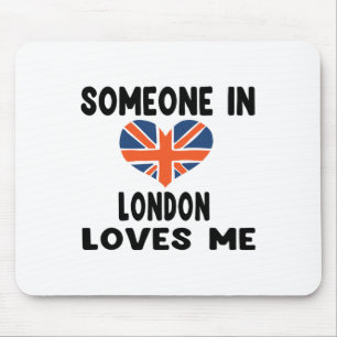 Iemand in Londen houdt van mij Engeland Britse vla Muismat