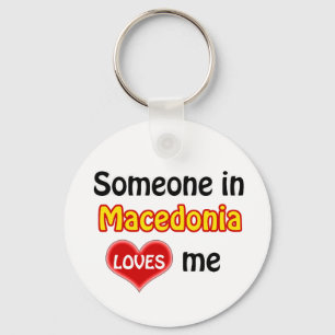 Iemand in Macedonië houdt van mij Sleutelhanger