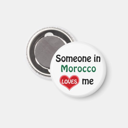 Iemand in Marokko gooit me Magneet (Voorkant / Achterkant)