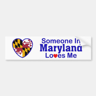 Iemand in Maryland houdt van mij Bumpersticker