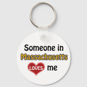 Iemand in Massachusetts houdt van me Sleutelhanger