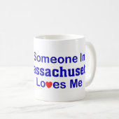 Iemand in Massachusetts houdt van mij Koffiemok (Voorkant rechts)
