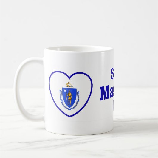 Iemand in Massachusetts houdt van mij Koffiemok (Links)