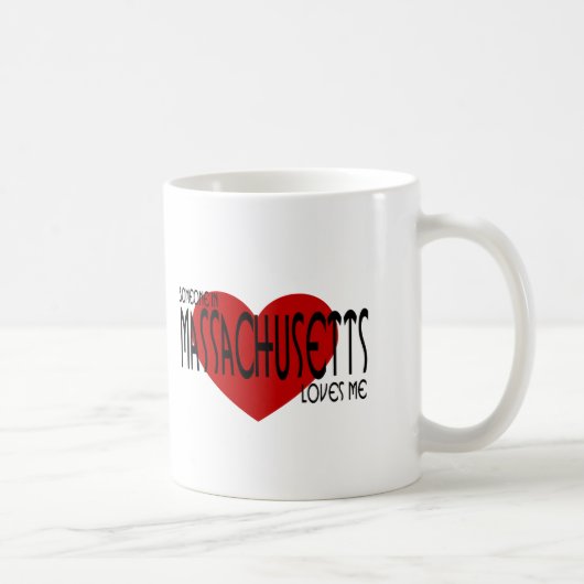 Iemand in Massachusetts houdt van mij Koffiemok (Rechts)