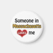 Iemand in Massachusetts houdt van mij Magneet (Voorkant)