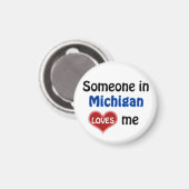 Iemand in Michigan houdt van mij Magneet (Voorkant / Achterkant)