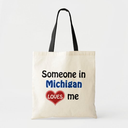 Iemand in Michigan houdt van mij Tote Bag (Voorkant)