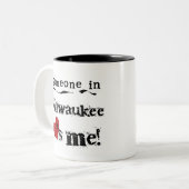 Iemand in Milwaukee Tweekleurige Koffiemok (Voorkant links)