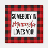 Iemand in Minnesota houdt van je Magneet (Voorkant)
