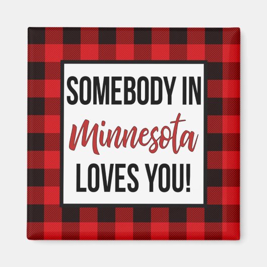 Iemand in Minnesota houdt van je Magneet (Voorkant)