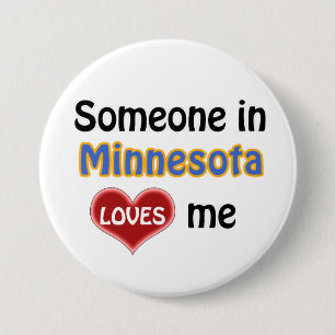 Iemand in Minnesota houdt van me Ronde Button 7,6 Cm