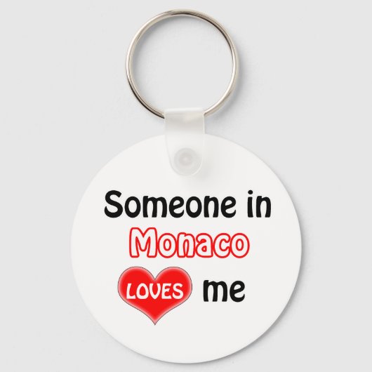 Iemand in Monaco houdt van me Sleutelhanger (Voorkant)