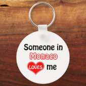 Iemand in Monaco houdt van me Sleutelhanger (Voorkant)