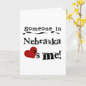 Iemand in Nebraska houdt van mij Kaart (Gele Bloem)