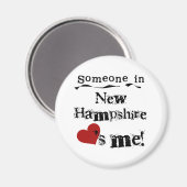 Iemand in New Hampshire houdt van mij Magneet (Voorkant / Achterkant)