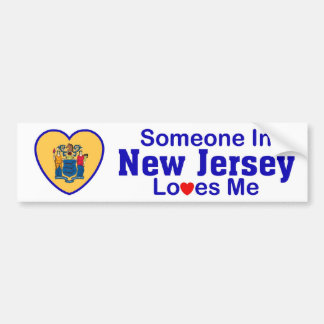Iemand in New Jersey houdt van mij Bumpersticker