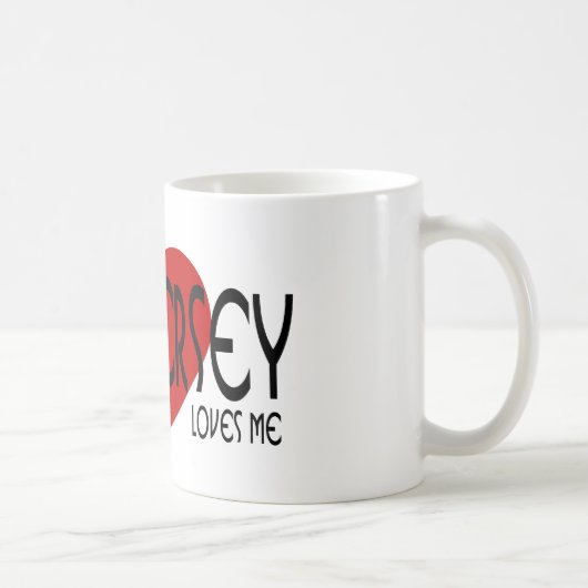 Iemand in New Jersey houdt van mij Koffiemok (Rechts)