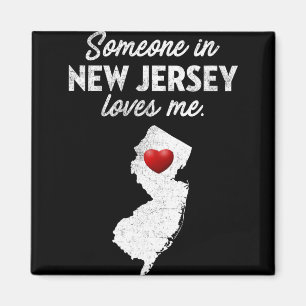 Iemand in New Jersey houdt van mij - New Jersey Nj Magneet