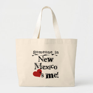 Iemand in New Mexico houdt van mij Grote Tote Bag