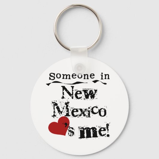Iemand in New Mexico houdt van mij Sleutelhanger (Voorkant)