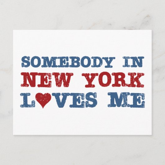 Iemand in New York houdt van mij Briefkaart (Voorkant)