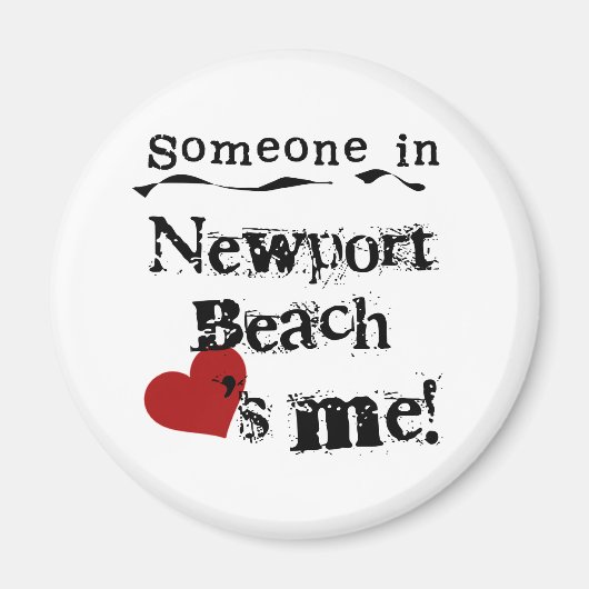 Iemand in Newport Beach Magneet (Voorkant)