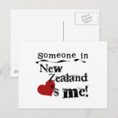 Iemand in Nieuw Zeeland houdt van me Briefkaart (Voorkant / Achterkant)