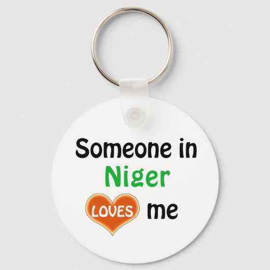 Iemand in Niger houdt van mij Sleutelhanger (Voorkant)