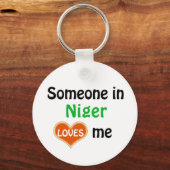 Iemand in Niger houdt van mij Sleutelhanger (Voorkant)