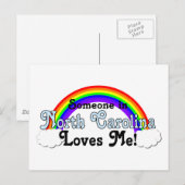Iemand in North Carolina houdt van mij Briefkaart (Voorkant / Achterkant)