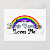 Iemand in North Carolina houdt van mij Briefkaart (Voorkant)