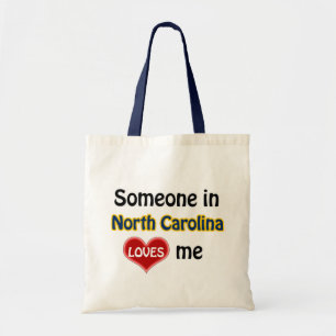Iemand in North Carolina houdt van mij Tote Bag