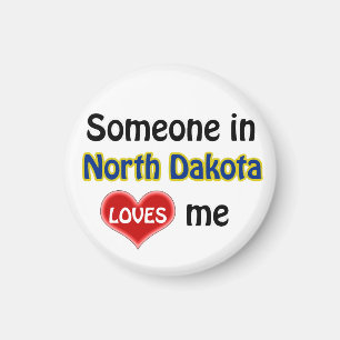 Iemand in North Dakota houdt van me Magneet