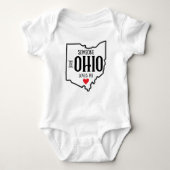 Iemand in Ohio houdt van me Baby Bodysuit (Voorkant)