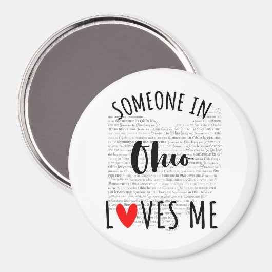 Iemand in Ohio houdt van me Magnet (Voorkant / Achterkant)