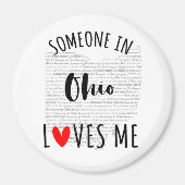 Iemand in Ohio houdt van me Magnet (Voorkant)