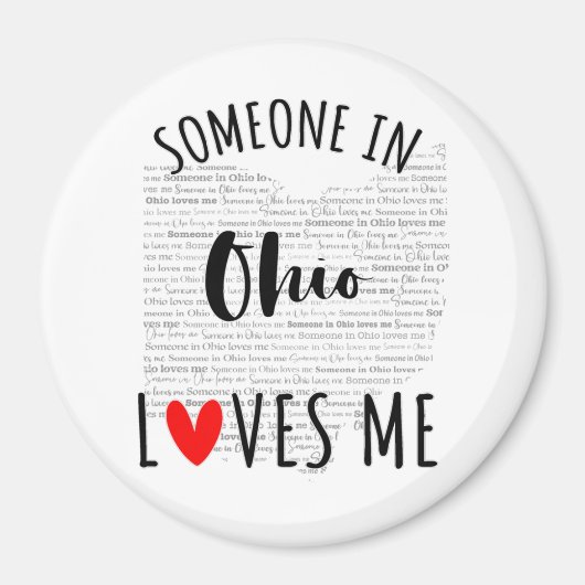 Iemand in Ohio houdt van me Magnet (Voorkant)