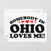 Iemand in Ohio houdt van mij Briefkaart (Voorkant / Achterkant)