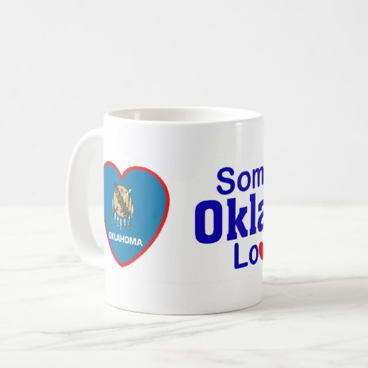 Iemand in Oklahoma houdt van me Koffiemok (Voorkant links)