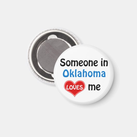 Iemand in Oklahoma houdt van me Magneet (Voorkant / Achterkant)