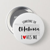 Iemand in Oklahoma houdt van me Ronde Button 7,6 Cm (Voorkant /achterkant)