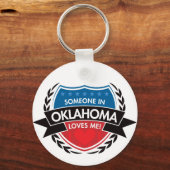 Iemand in Oklahoma houdt van me Sleutelhanger (Voorkant)