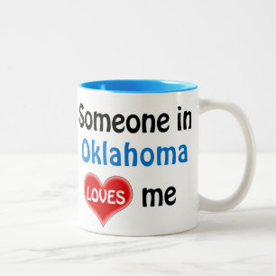 Iemand in Oklahoma houdt van me Tweekleurige Koffiemok
