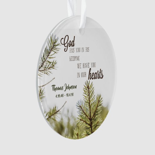 Iemand in onze HeartsAcrylversiering Ornament (voorkant)