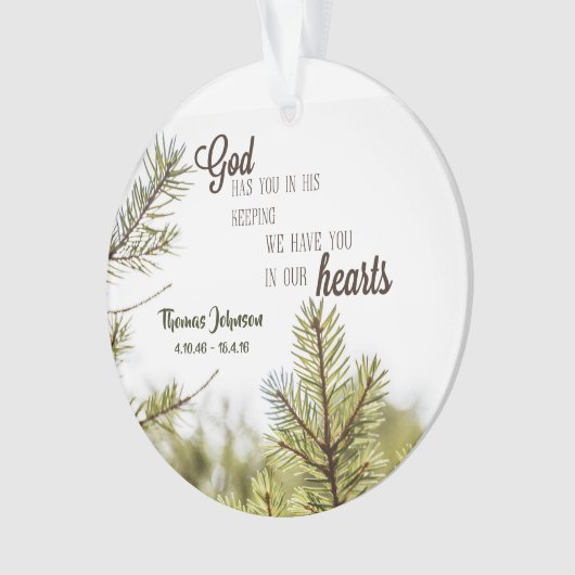 Iemand in onze HeartsAcrylversiering Ornament (voorkant)