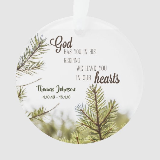 Iemand in onze HeartsAcrylversiering Ornament (voorkant)