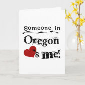 Iemand in Oregon houdt van me Kaart (Gele Bloem)