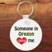 Iemand in Oregon houdt van me Sleutelhanger (Voorkant)