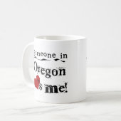 Iemand in Oregon houdt van mij Koffiemok (Voorkant links)
